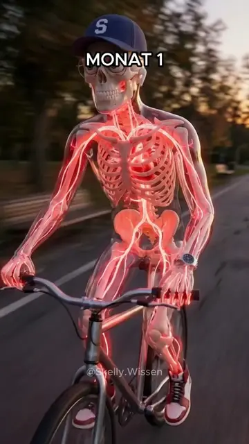 Was wenn du jeden tag 1 stunde Fahrrad fährst? #LearnOnTikTok #3danimation #skel