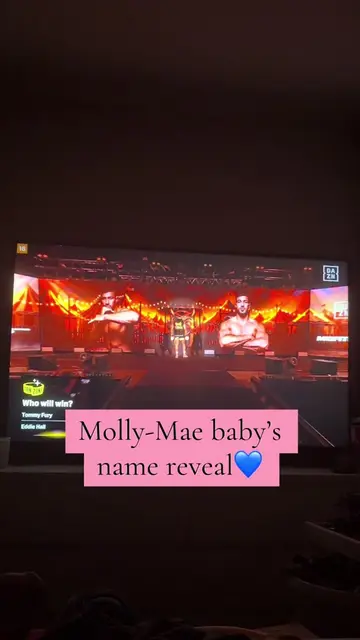 Watching the boxing just to see Molly Mae baby’s name reveal - MIDAS💙 #mollymae