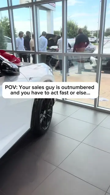 POV: Sales guy is outnumbered and you know you need to act fast or else… ##carsa