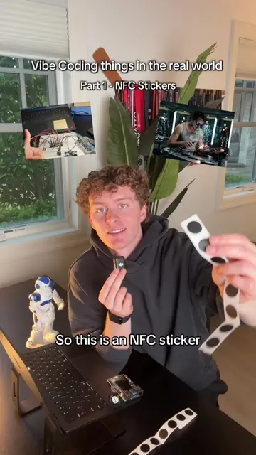 How to build cool things IRL Vibecoding, Part 1 - NFC Stickers. I want to get in