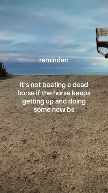 sincerely, an overyapper #deadhorse #thereisnone 