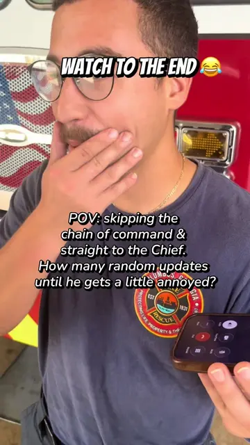 Having a little fun at the station- Skipping the chain of command and straight t