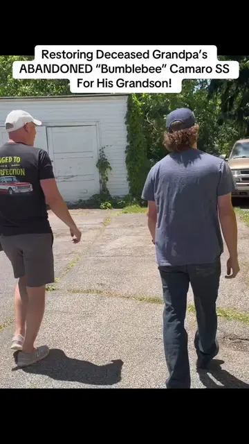 Restoring Deceased Grandpa’s ABANDONED “Bumblebee” Camaro SS For His Grandson! #