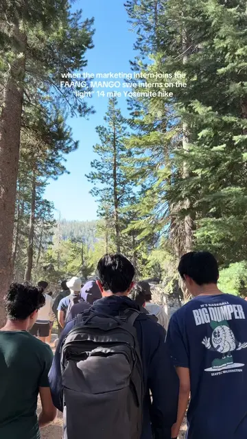 8 hours and a million mosquito bites later😹#yosemite #intern #techbros #yosemit