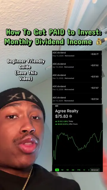 How I get paid monthly passive income to invest with dividend stocks on Robinhoo