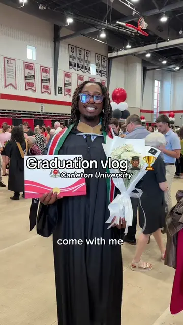 Come with me to finally walk the stage👨🏾‍🎓🍾 @Carleton University #carletonun