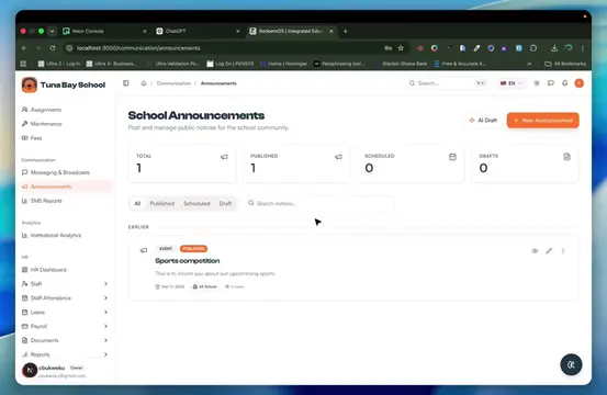 What if school administrators could create professional announcements in seconds