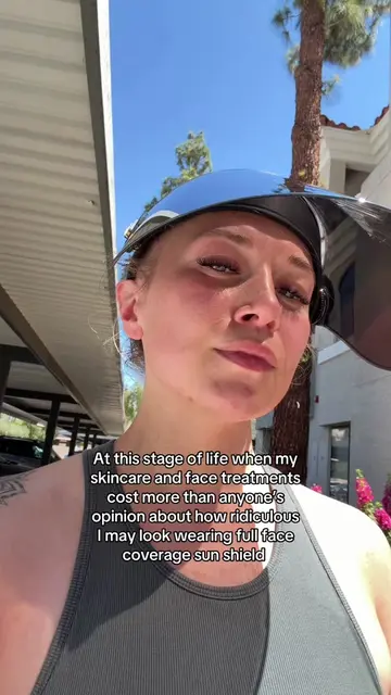 UV Visor for the girlies who want to age like a fine wine ✨ Protect your face fr