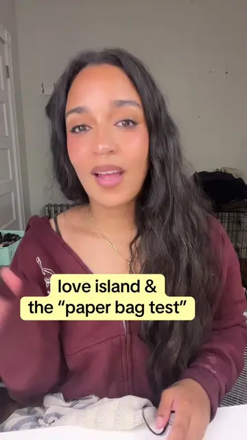 love island & the “paper bag test” 🏝️👩🏽‍🏫 #loveislandusa #blackgirltiktok🤎 