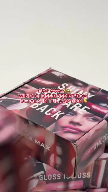 GLOSS BOSS PR GIVEAWAY 📢 We're giving away five #MECCAMAX Gloss Boss Lip Gloss 