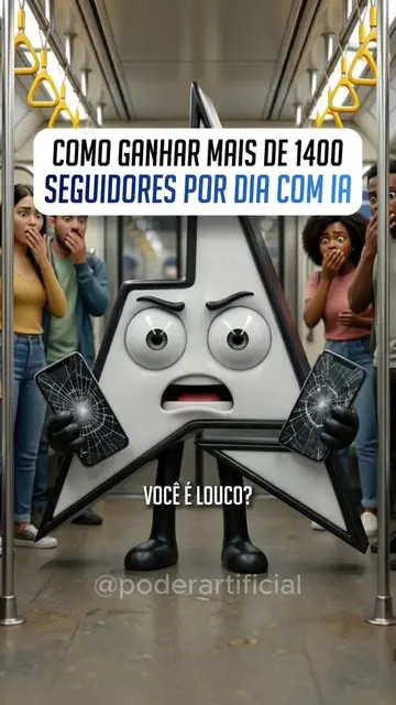 Dá pra crescer no Instagram com IA sem nunca aparecer na frente da câmera. 🤯 Es