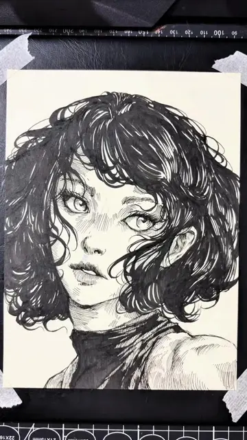 I’m forever scared whenever I’m drawing the hair. 😣 #pogzart #art #drawings 