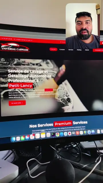 Premium car wash website Switzerland 🇨🇭 we going to redesign it lets see the o