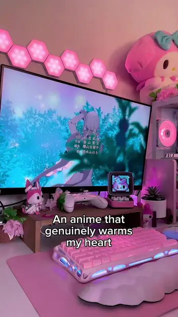 This is just so curing #anime #romance #GamerGirl #setup #romanceanime anime: su