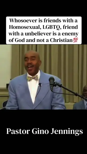 You can’t be a Christian and have gay friends, neither have friends that don’t b