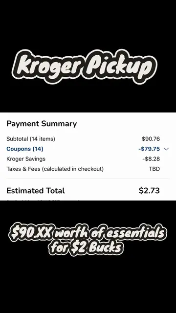 Another BOMB Kroger Pickup Deal 😮‍💨🛒  Score over $90 worth of  essentials for