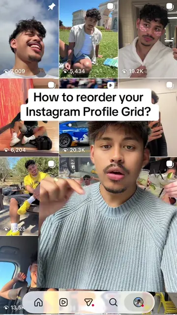 How to reorder your profile grid? #tutorial  