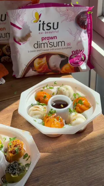 ad | trying the new @itsu dim’sum range these have so much flavour already so I 