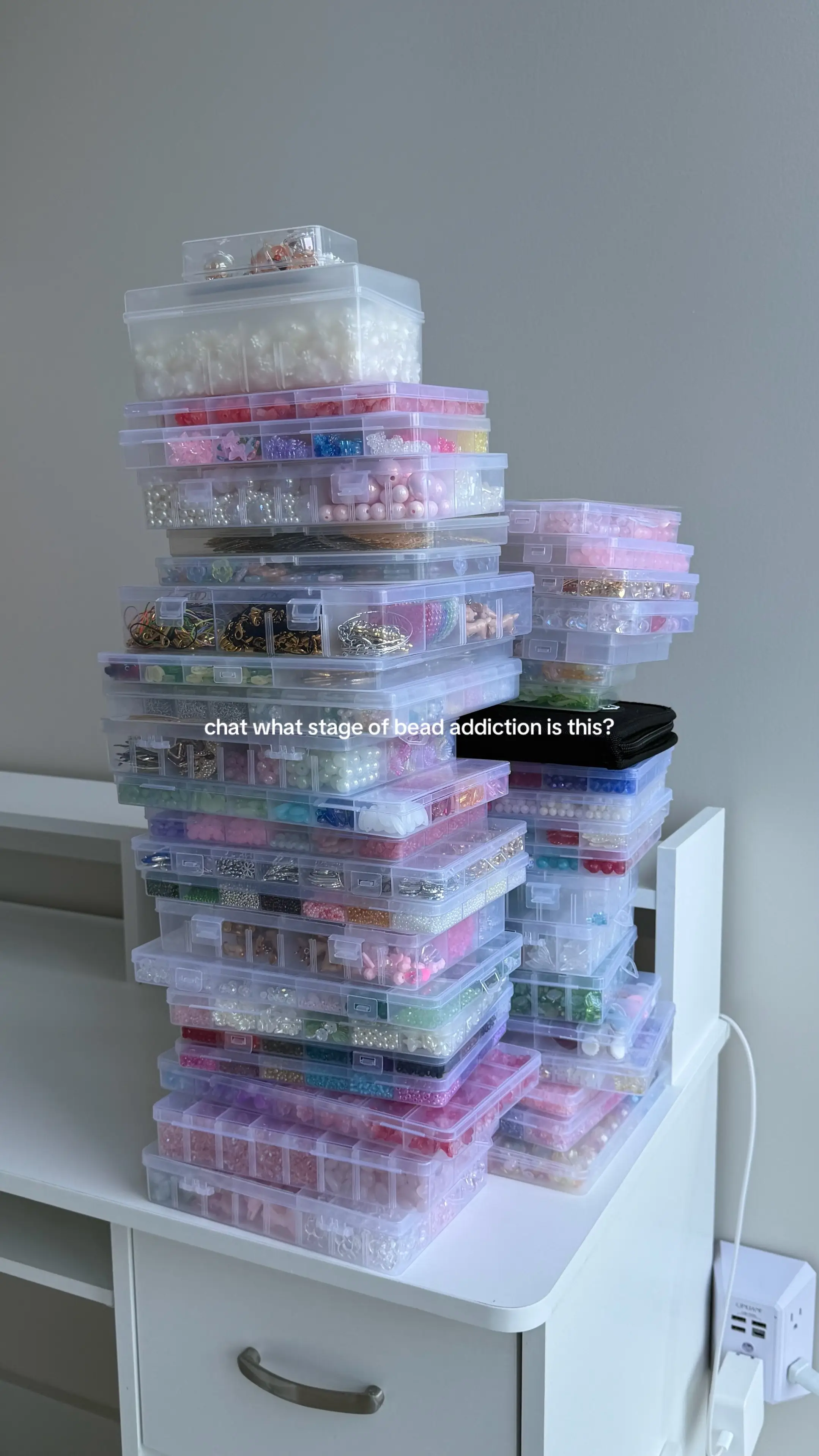 this isn’t even all of them 😭😭 #beads #beadtok #beadedjewelry #jewelrymaking #