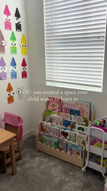 Creating the cutest space at home, that makes learning fun 🖍️📚🎨 #playroom #in