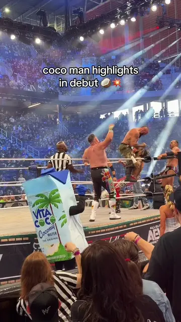 BOOM x5 #vitacoco #coconutwater @A.J. & Big Justice @All Elite Wrestling 