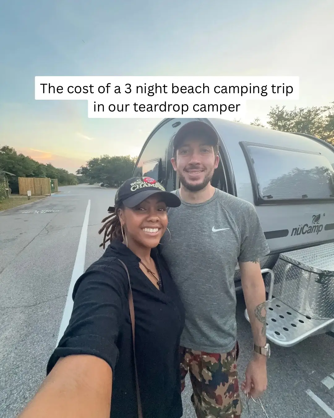 3 nights at the beach in our teardrop camper with the nephews in tow, a family l
