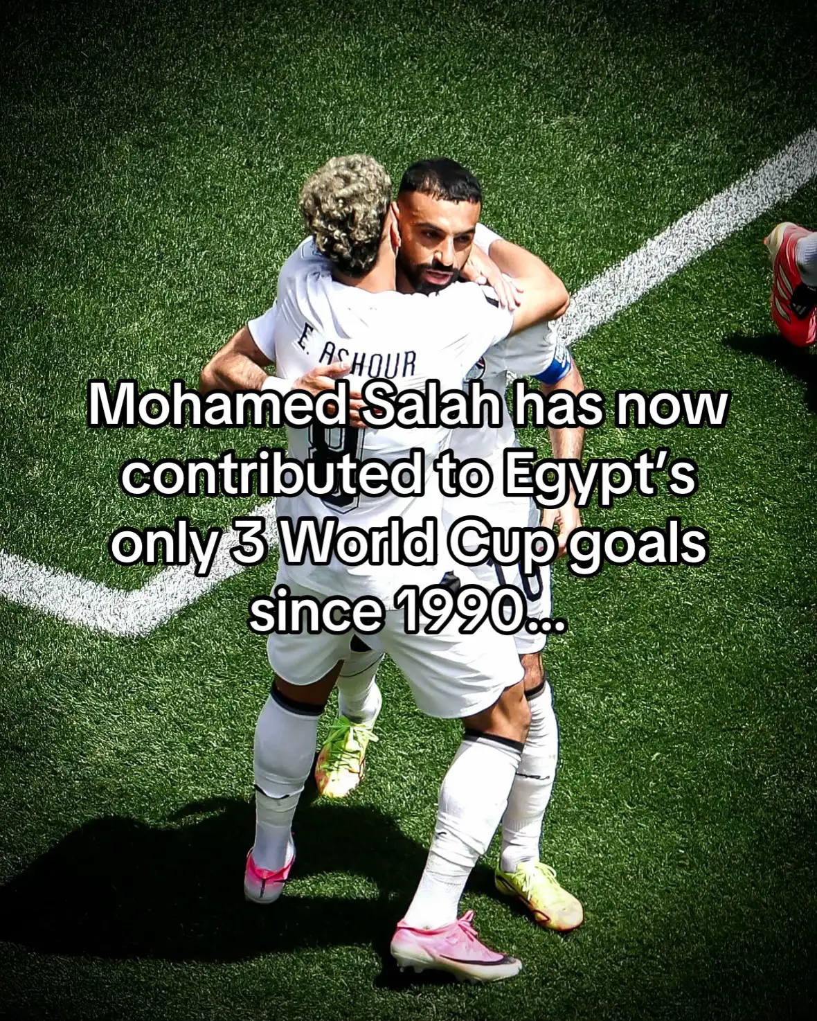 Salah registers his 36th assist for Egypt tonight, and his 104th goal contributi
