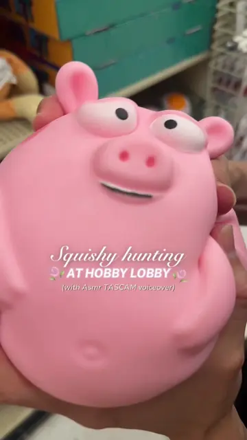 ASMR with Tascam mic- Squishy hunting one of my fav stores @Hobby Lobby 💖🌸🪿 S