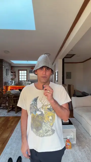 I got a new sauna hat & had a phone call with Alex Eubanks #sauna #alexeubanks #