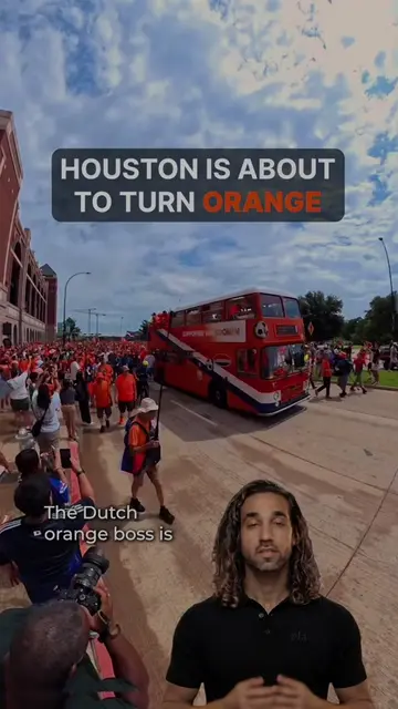 Houston is about to turn orange 🧡 Follow for more World Cup Houston. #Houston #