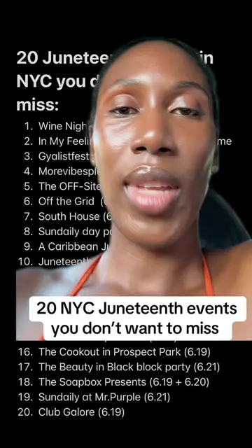 Replying to @GoGetter1030 #greenscreen 20 NYC Juneteenth events you really don’t