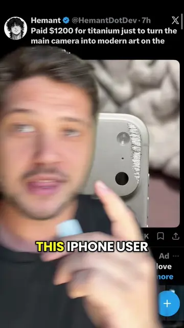 iPhone damaged after one drop 😩. #Tech #apple #iphone 