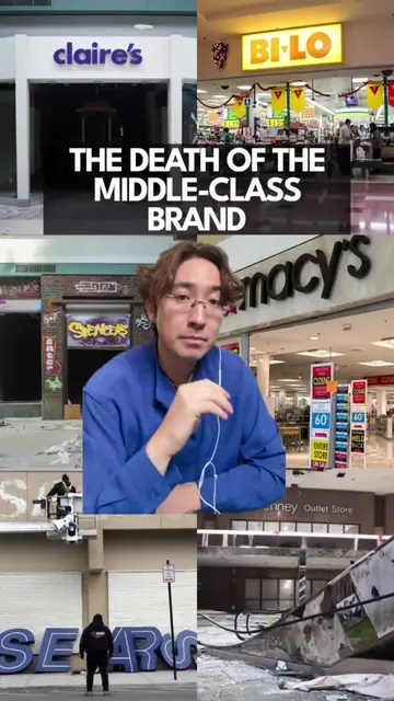 The dying middle class is taking the most interesting advertising to its grave. 