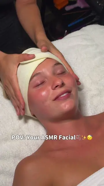 Where relaxation meets results🕊️ ASMR facial with @dermalogica, face massage, i