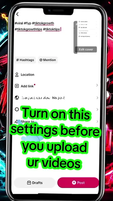 Turn on these settings before you upload ur videos  NB: always do it for all ur 