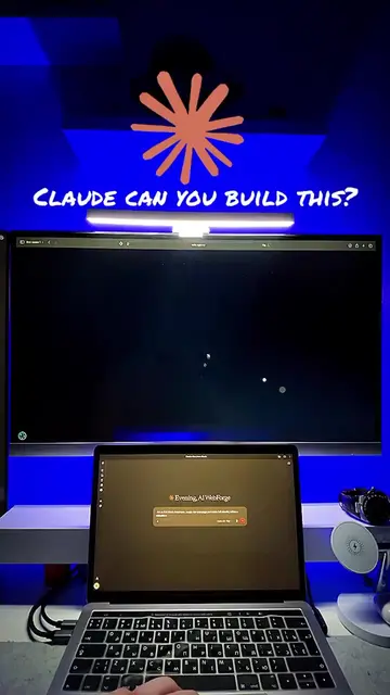 Claude Code agency website — can AI build this? Thought this was a game engine. 