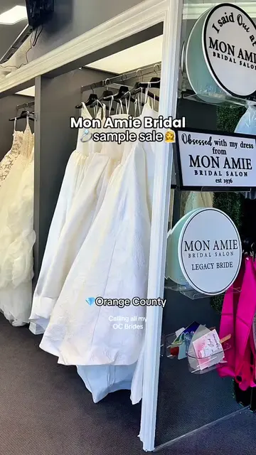 OC Brides!  Mon Amie Bridal is having a sample sale with wedding gowns for $500 