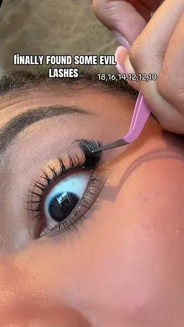 double stack for more volume! #lashclusters #milybest #lashextensions #evillashe