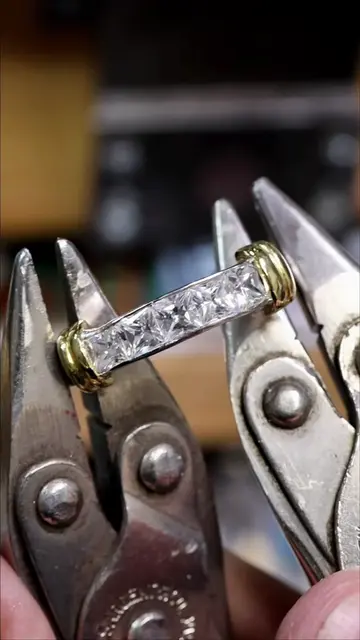 If you try to size up a ring where the diamonds are already touching, even a sma