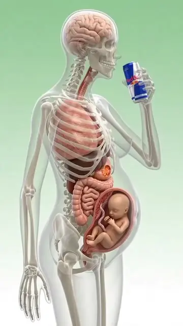 What Happened Inside your Body When you Drink Red bull During pregnancy 🤰 #tikt