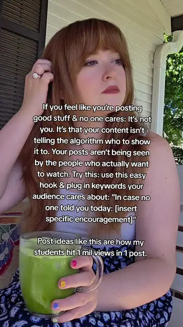 Use this hook & plug in keywords your audience cares about #contentideas #hookid