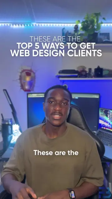 Top 5 ways to get web design clients #webdesigntips #webdesigner #fyp #webdevelo