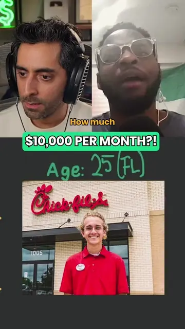 He’s making $10,000 PER MONTH working at freaking Chic-fil-A? #finance #Personal
