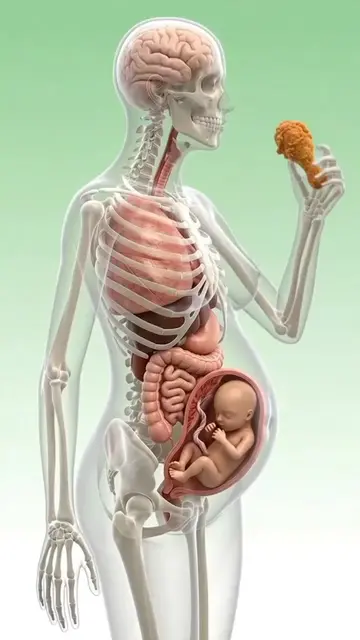 what Happened Inside your Body When you Eat KFC Chicken 🍗 During pregnancy 🤰 #