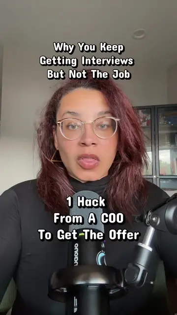 If you are getting interviews  But not  job offers Here is 1 tip from a COO as t