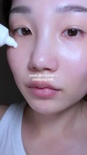 milk cleansers > everything if your barrier’s weak. trust my recs: @MAKE P:REM U