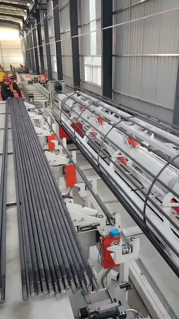 Real job site footage  🌏 Our fully automatic rebar cage welding workstation is 