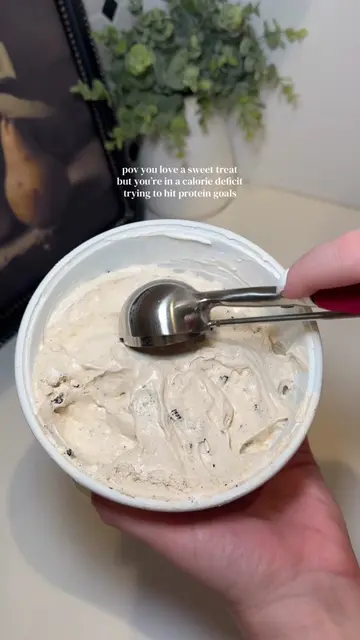 This is going to be my new low calorie high protein ice cream this summer🤤🤎 Th