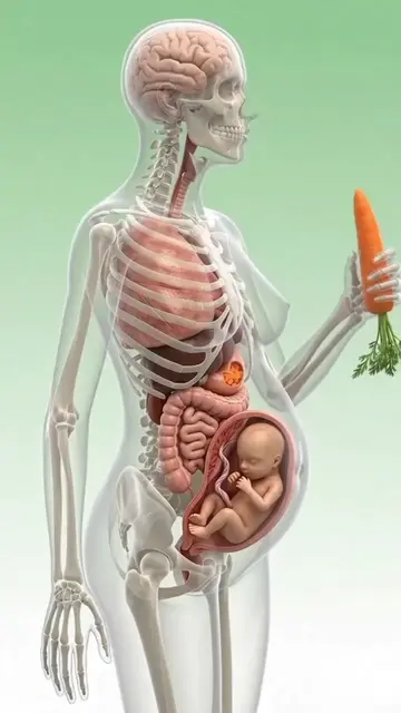 what happened inside your body when you Eat Carrot 🥕 During pregnancy 🤰 #tikto