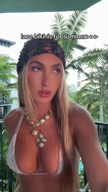 summers favorite texture 🥰  #lacebikini #bikinitok #swimwearbrand #summerstyle 